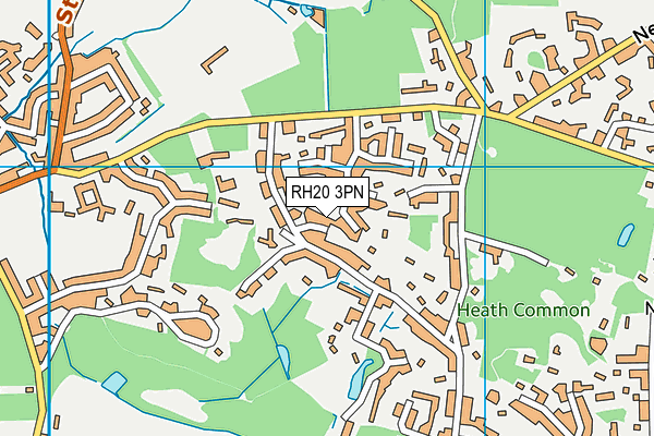RH20 3PN map - OS VectorMap District (Ordnance Survey)