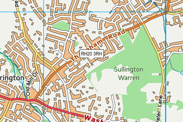 RH20 3RH map - OS VectorMap District (Ordnance Survey)