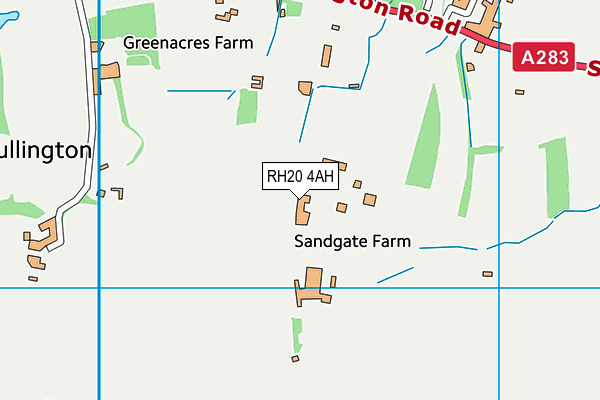 RH20 4AH map - OS VectorMap District (Ordnance Survey)