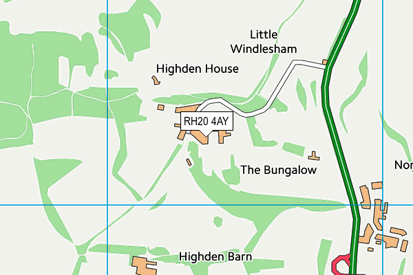 Windlesham House School map (RH20 4AY) - OS VectorMap District (Ordnance Survey)