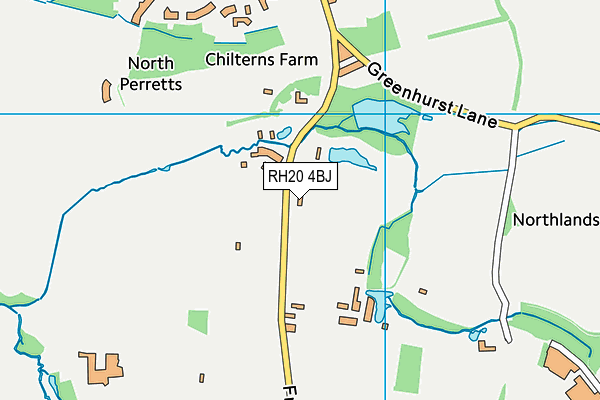 RH20 4BJ map - OS VectorMap District (Ordnance Survey)