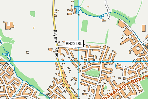 RH20 4BL map - OS VectorMap District (Ordnance Survey)