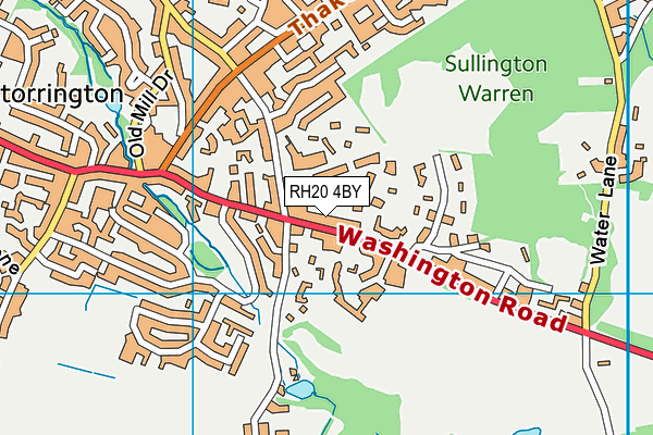 RH20 4BY map - OS VectorMap District (Ordnance Survey)