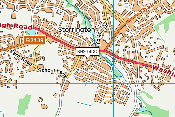 RH20 4DQ map - OS VectorMap District (Ordnance Survey)