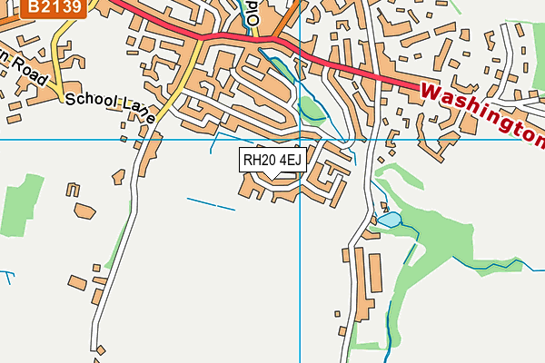 RH20 4EJ map - OS VectorMap District (Ordnance Survey)