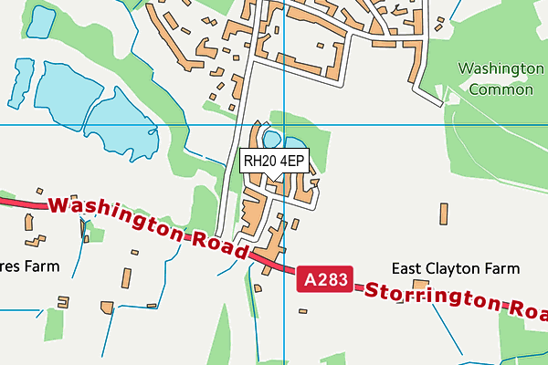 RH20 4EP map - OS VectorMap District (Ordnance Survey)