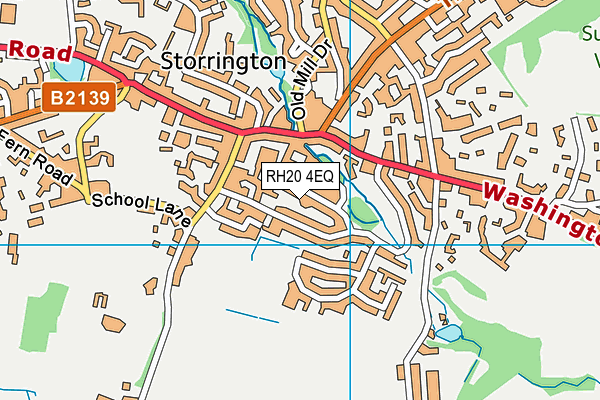 RH20 4EQ map - OS VectorMap District (Ordnance Survey)