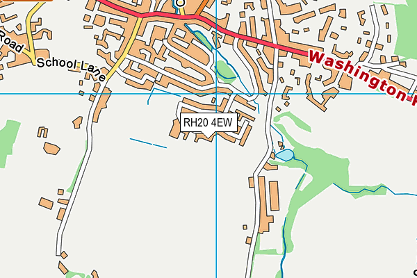 RH20 4EW map - OS VectorMap District (Ordnance Survey)