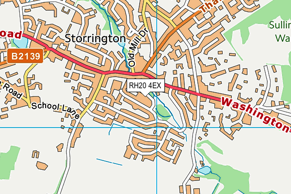 RH20 4EX map - OS VectorMap District (Ordnance Survey)