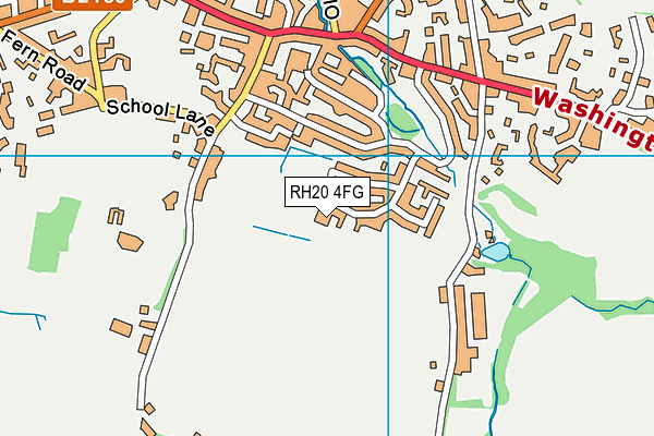 RH20 4FG map - OS VectorMap District (Ordnance Survey)
