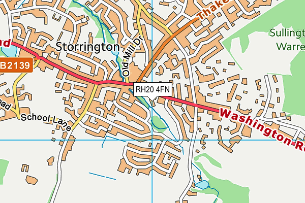 RH20 4FN map - OS VectorMap District (Ordnance Survey)