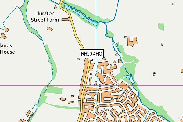 RH20 4HG map - OS VectorMap District (Ordnance Survey)