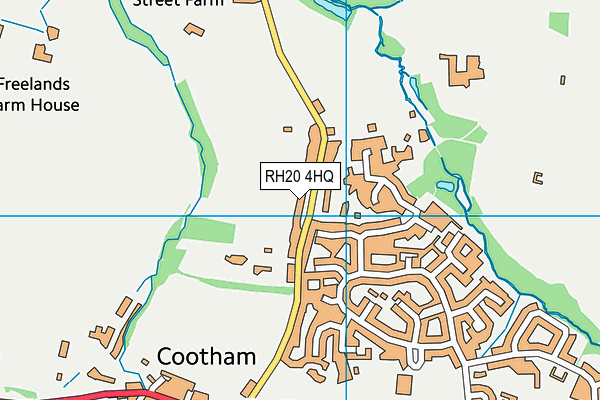 RH20 4HQ map - OS VectorMap District (Ordnance Survey)