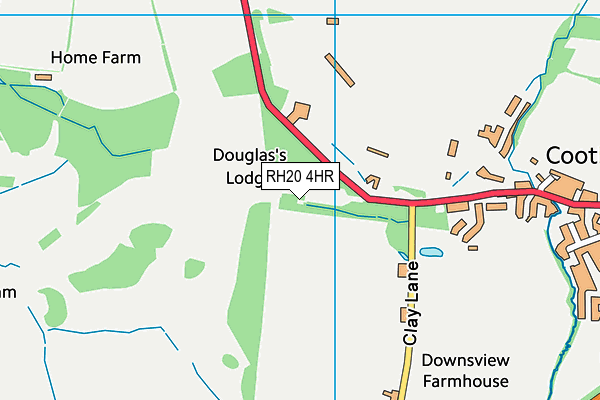 RH20 4HR map - OS VectorMap District (Ordnance Survey)