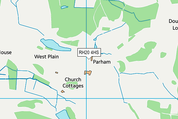 RH20 4HS map - OS VectorMap District (Ordnance Survey)