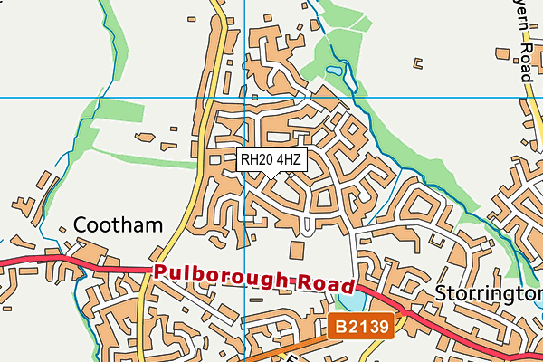 RH20 4HZ map - OS VectorMap District (Ordnance Survey)