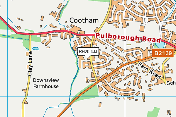 RH20 4JJ map - OS VectorMap District (Ordnance Survey)