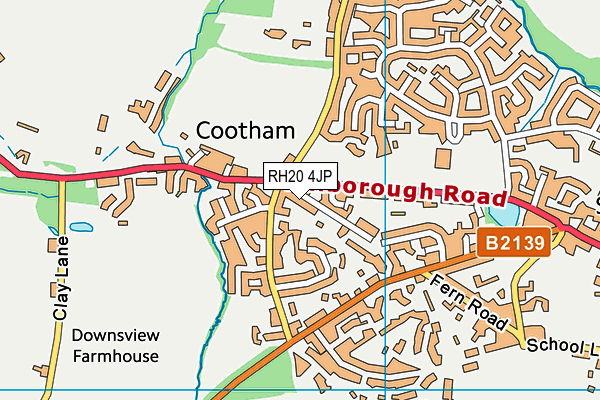 RH20 4JP map - OS VectorMap District (Ordnance Survey)