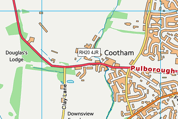 RH20 4JR map - OS VectorMap District (Ordnance Survey)