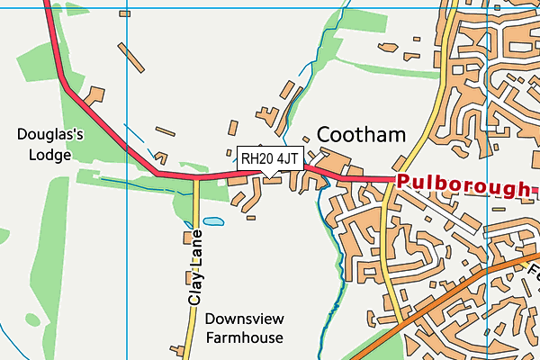 RH20 4JT map - OS VectorMap District (Ordnance Survey)