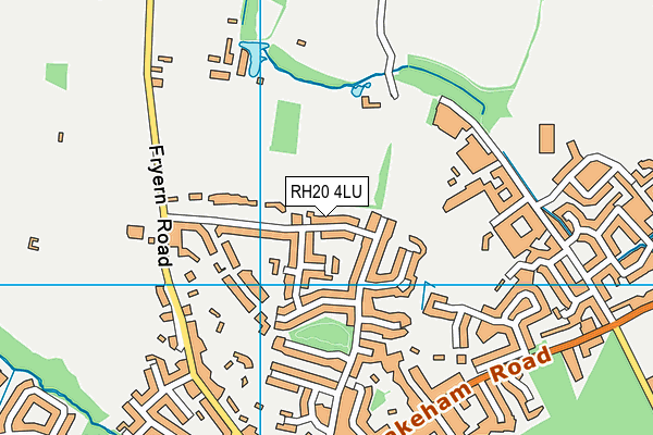 RH20 4LU map - OS VectorMap District (Ordnance Survey)