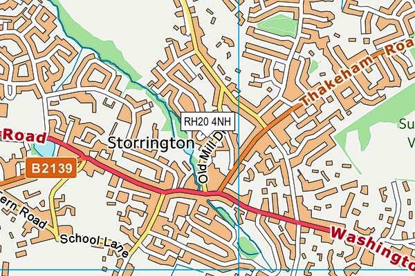 RH20 4NH map - OS VectorMap District (Ordnance Survey)