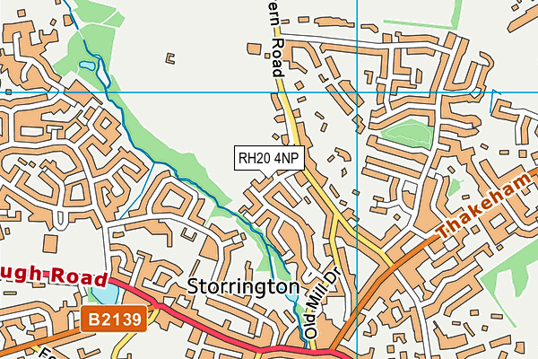 RH20 4NP map - OS VectorMap District (Ordnance Survey)