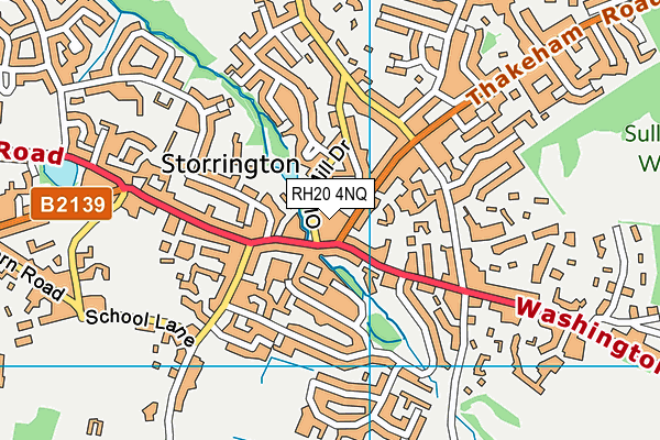 RH20 4NQ map - OS VectorMap District (Ordnance Survey)