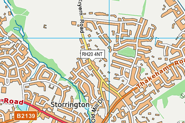 RH20 4NT map - OS VectorMap District (Ordnance Survey)