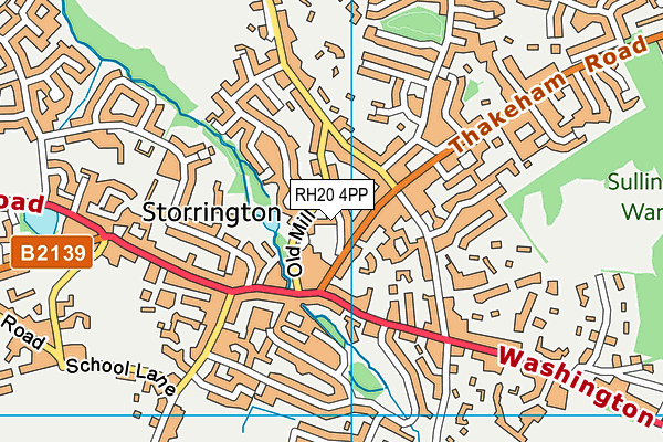 Map of STORRINGTON FOOD SERVICES LTD at district scale