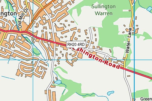 RH20 4RD map - OS VectorMap District (Ordnance Survey)