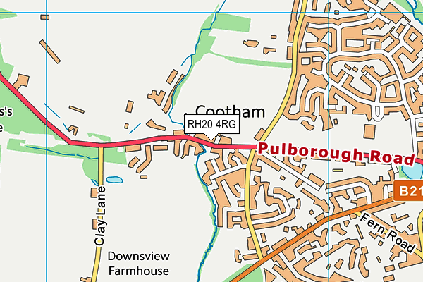 RH20 4RG map - OS VectorMap District (Ordnance Survey)