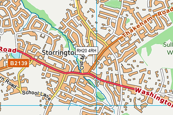 RH20 4RH map - OS VectorMap District (Ordnance Survey)