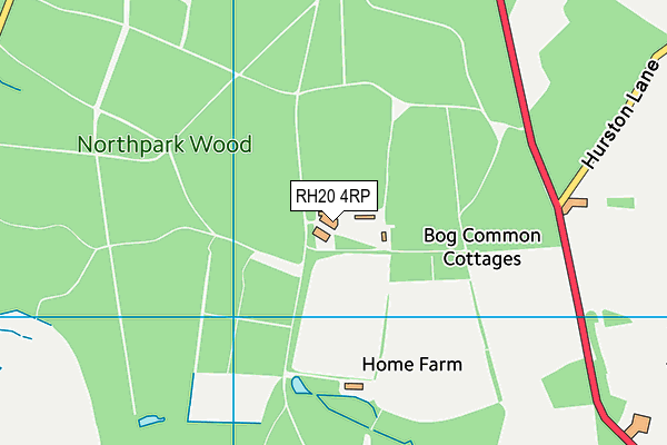 RH20 4RP map - OS VectorMap District (Ordnance Survey)