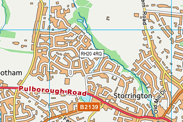 RH20 4RQ map - OS VectorMap District (Ordnance Survey)