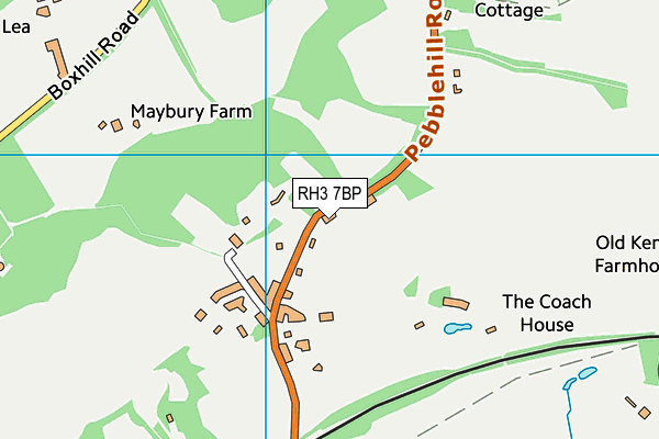 RH3 7BP map - OS VectorMap District (Ordnance Survey)