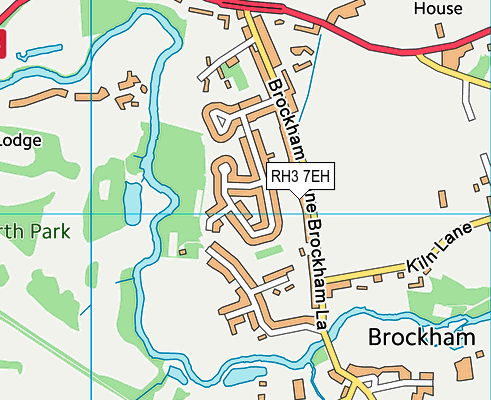 RH3 7EH map - OS VectorMap District (Ordnance Survey)