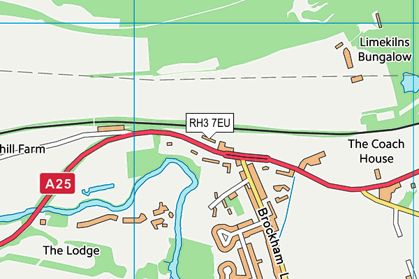 RH3 7EU map - OS VectorMap District (Ordnance Survey)