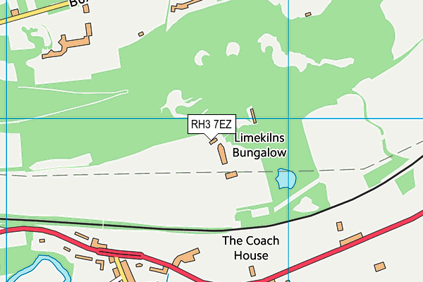RH3 7EZ map - OS VectorMap District (Ordnance Survey)