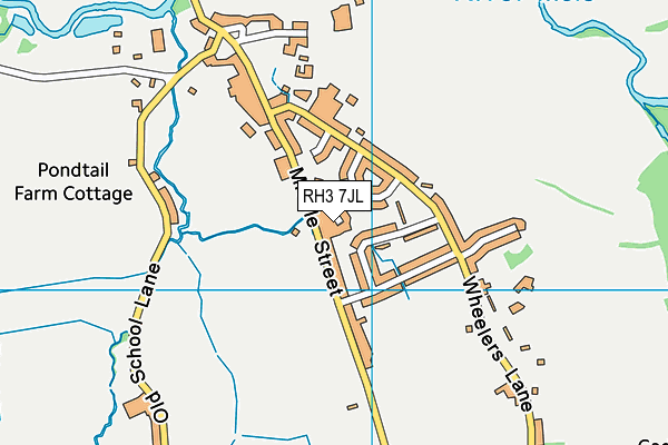 RH3 7JL map - OS VectorMap District (Ordnance Survey)