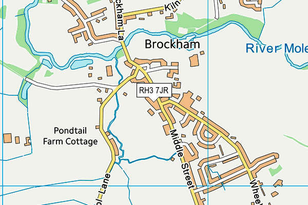 RH3 7JR map - OS VectorMap District (Ordnance Survey)