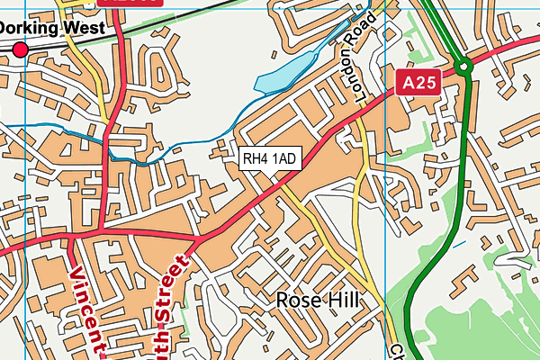 RH4 1AD map - OS VectorMap District (Ordnance Survey)