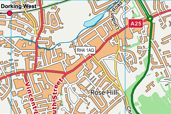 RH4 1AQ map - OS VectorMap District (Ordnance Survey)