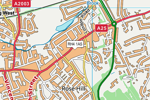 RH4 1AS map - OS VectorMap District (Ordnance Survey)