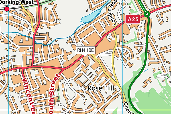 RH4 1BE map - OS VectorMap District (Ordnance Survey)