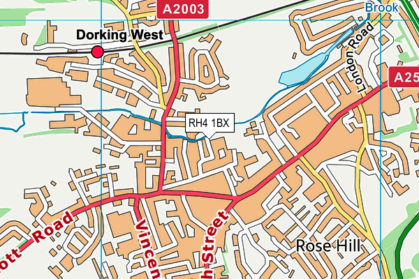 RH4 1BX map - OS VectorMap District (Ordnance Survey)