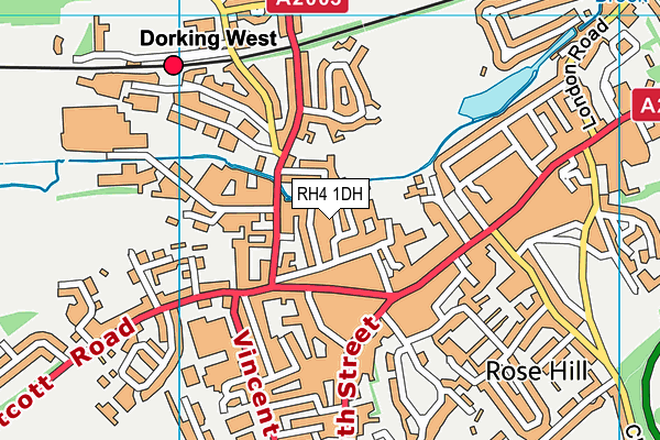 RH4 1DH map - OS VectorMap District (Ordnance Survey)