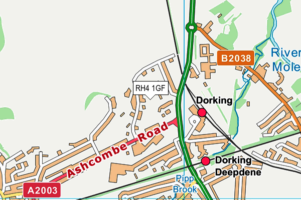 RH4 1GF map - OS VectorMap District (Ordnance Survey)