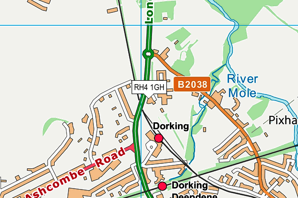 RH4 1GH map - OS VectorMap District (Ordnance Survey)