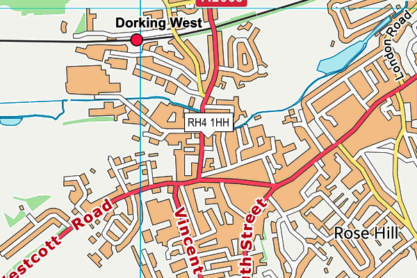 RH4 1HH map - OS VectorMap District (Ordnance Survey)